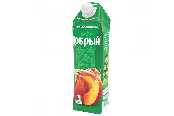 Заказать Сок добрый. Персик-яблоко 1L Сок добрый. Персик-яблоко 1L